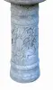 Artikelbild 6 des Artikels “Batur - Sockel gerade mit Blumenmotiv, Ø 15cm, 45cm H | Steinguss “